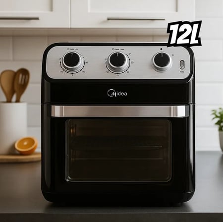 Fritadeira Sem Óleo Ovenfryer 12L Midea FFA20P1 110V Preto