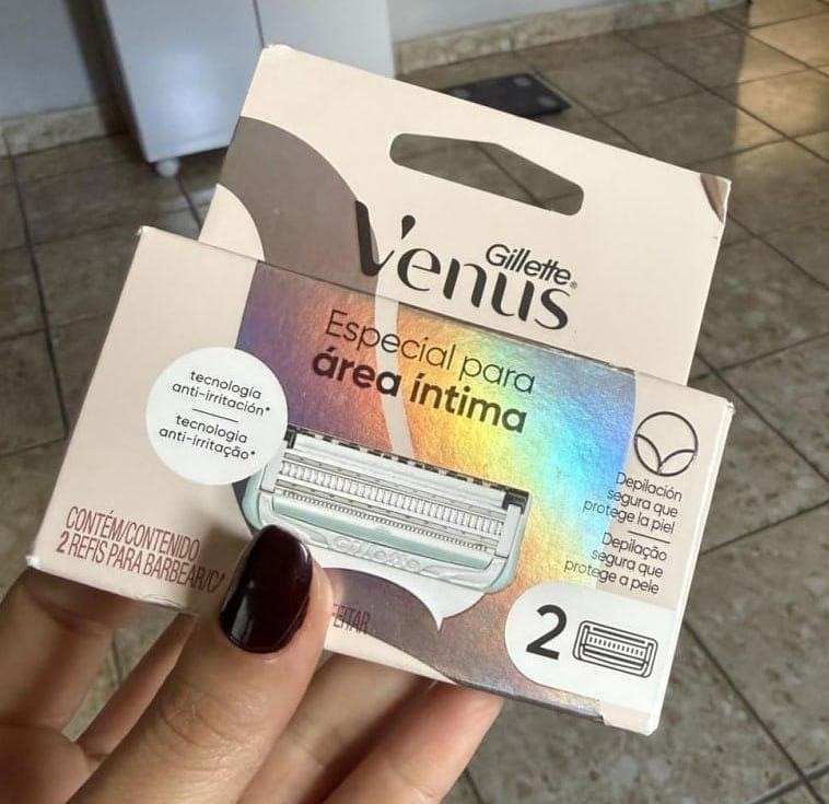Gillette Venus para Área Íntima, Carga para Aparelho de Depilação Íntima 2 Unidades