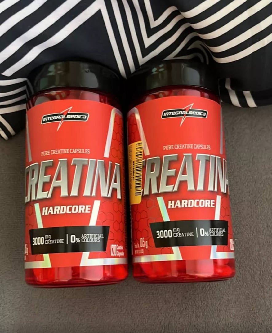 Creatina Hardcore 100% Pura 120 Cápsulas Integralmedica