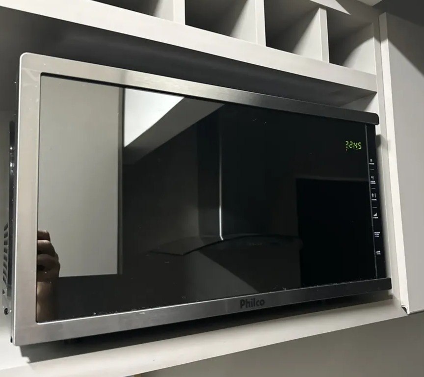 Microondas Philco Espelhado 33L Painel Touch Digital Receitas Pré-programadas Função Ti...