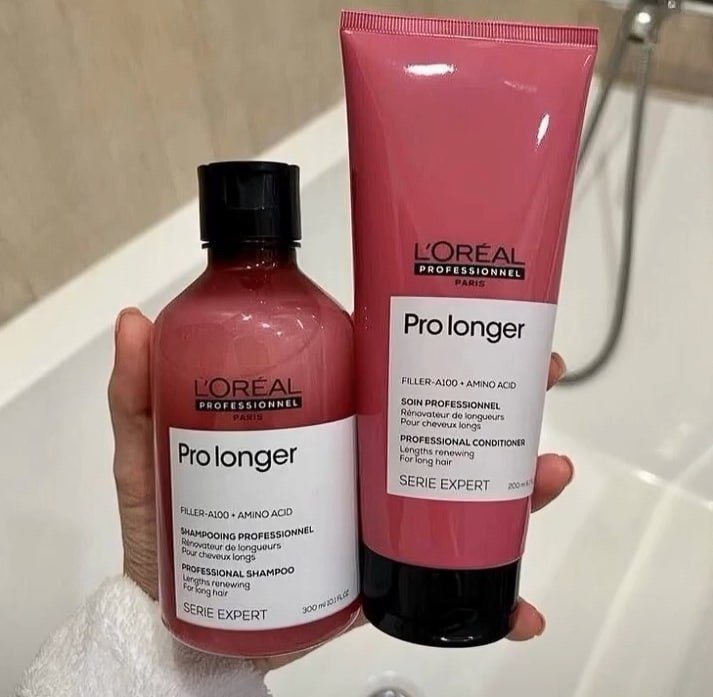 KIT LOREAL PRO LONGER SHAMPOO 300ML+CONDICIONADOR 200ML