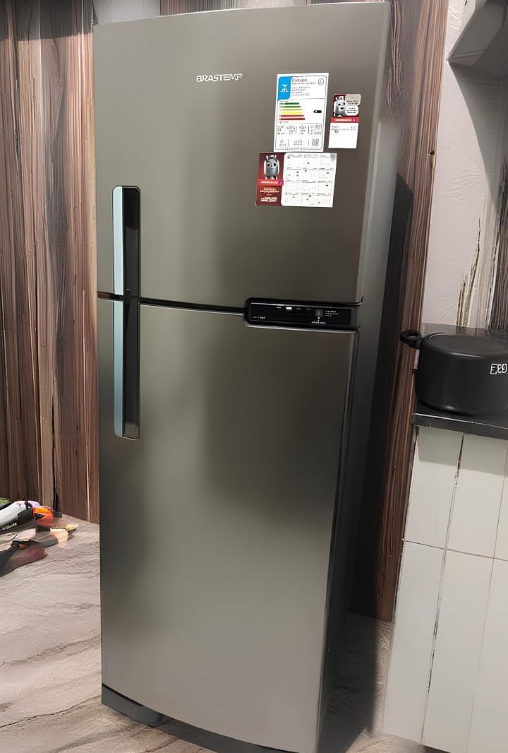 Geladeira Brastemp Frost Free Duplex 375 Litros Cor Inox