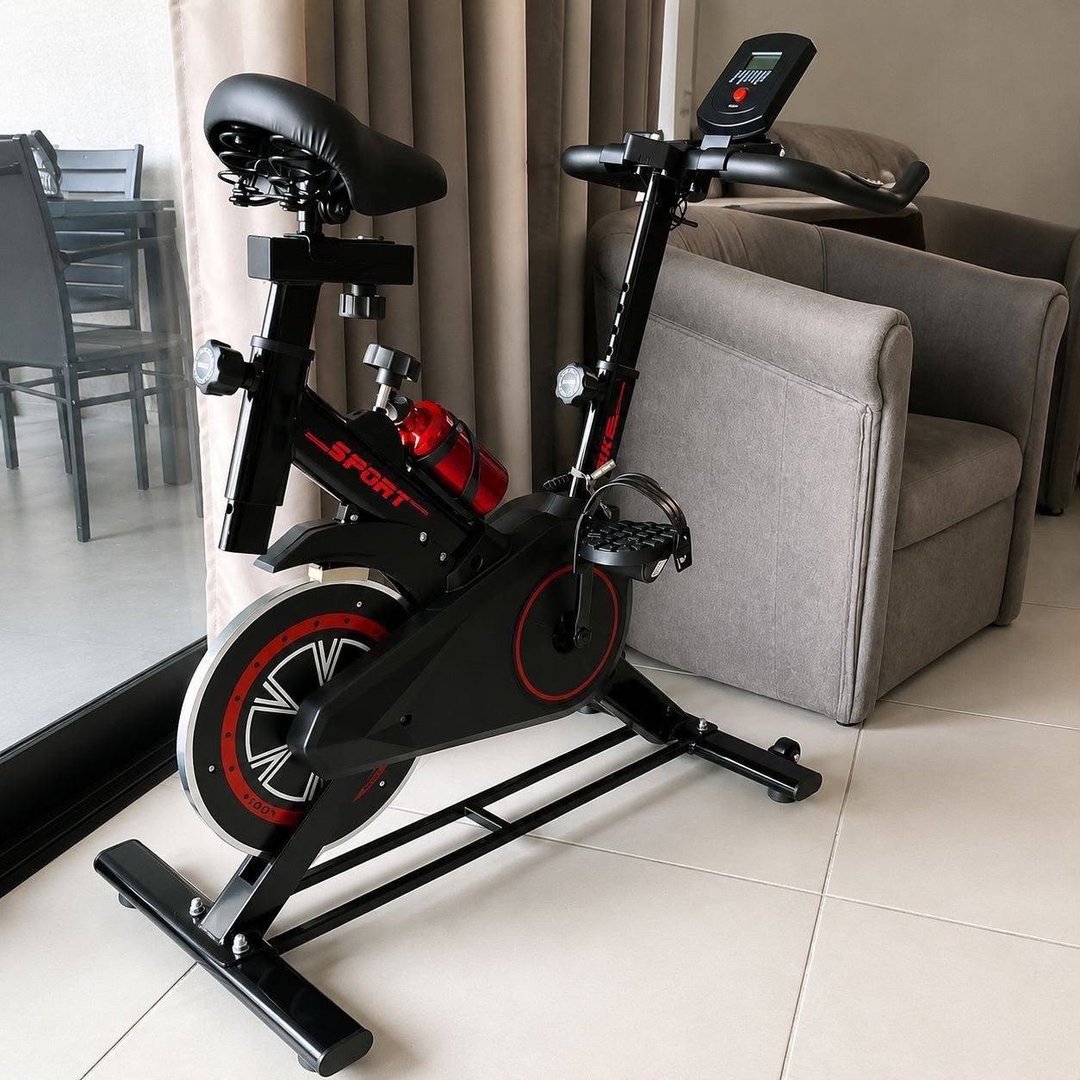 Bicicleta Ergométrica Spinning Redfin Roda De Inércia 6kg Bike Indoor Vertical