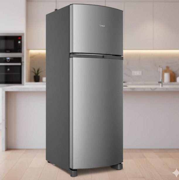 Geladeira Frost Free Duplex Inox Consul - CRM40MK