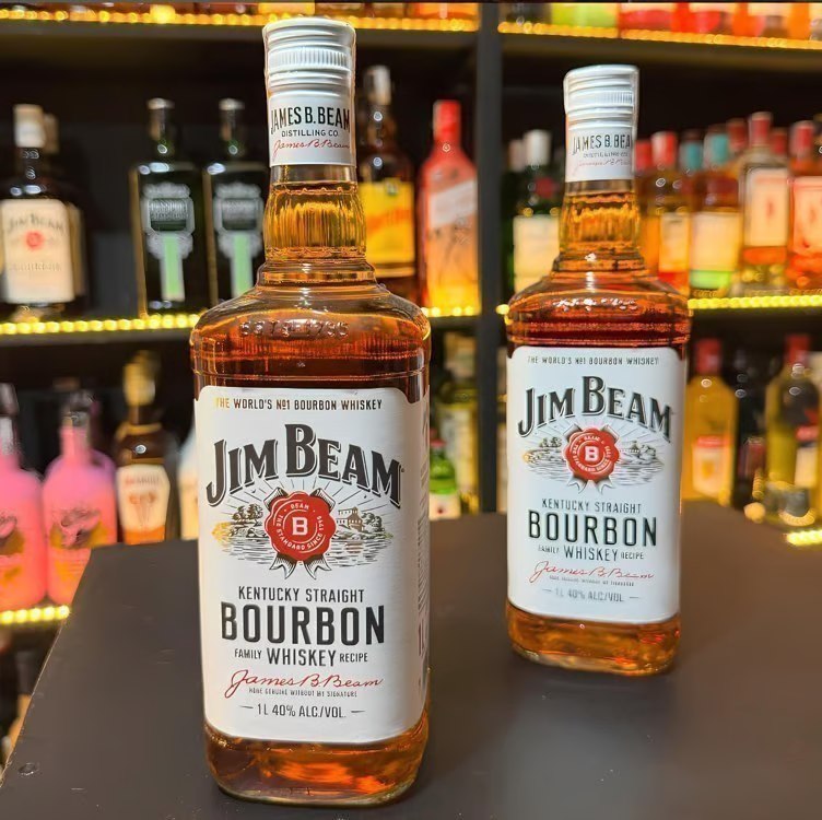 Bourbon Whiskey Jim Beam White 1L