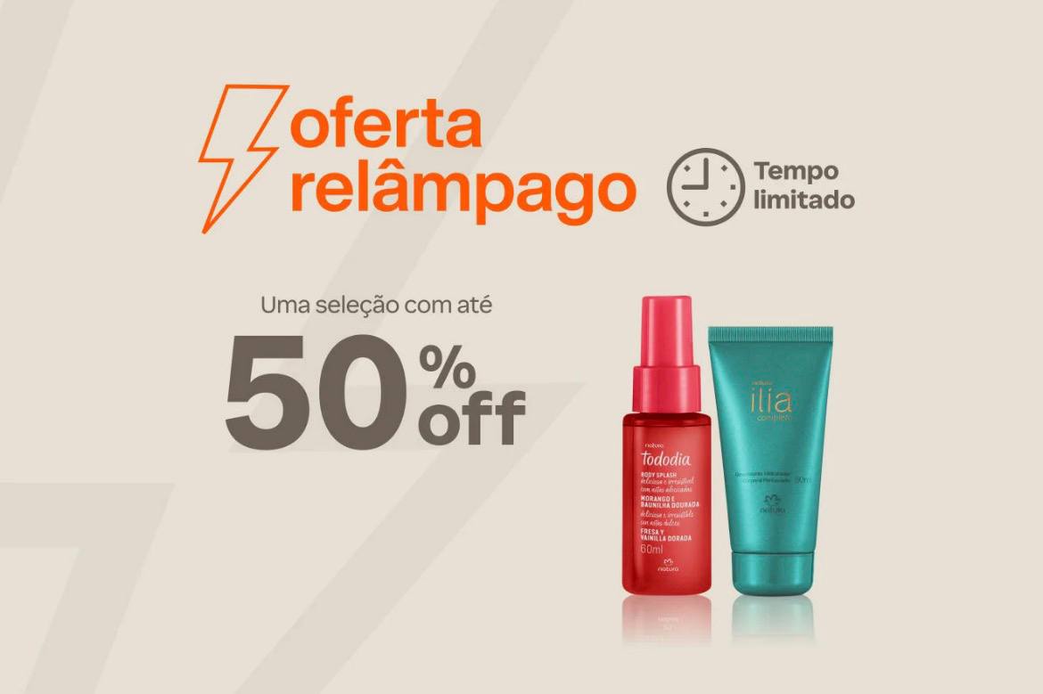 Oferta relâmpago Natura 🔥