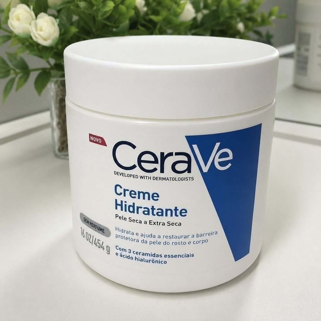 Creme Hidratante Corporal e facial para Pele Seca a Extra Seca Sem Perfume 454g CeraVe