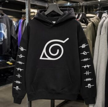 Blusa Casaco Moletom Anime Naruto Konoha Aldeia Da Folha - Tam. P ao XGG