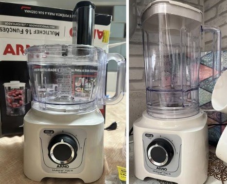 Processador de Alimentos Arno 700W Marfim Multichef 16 Funções - 220v