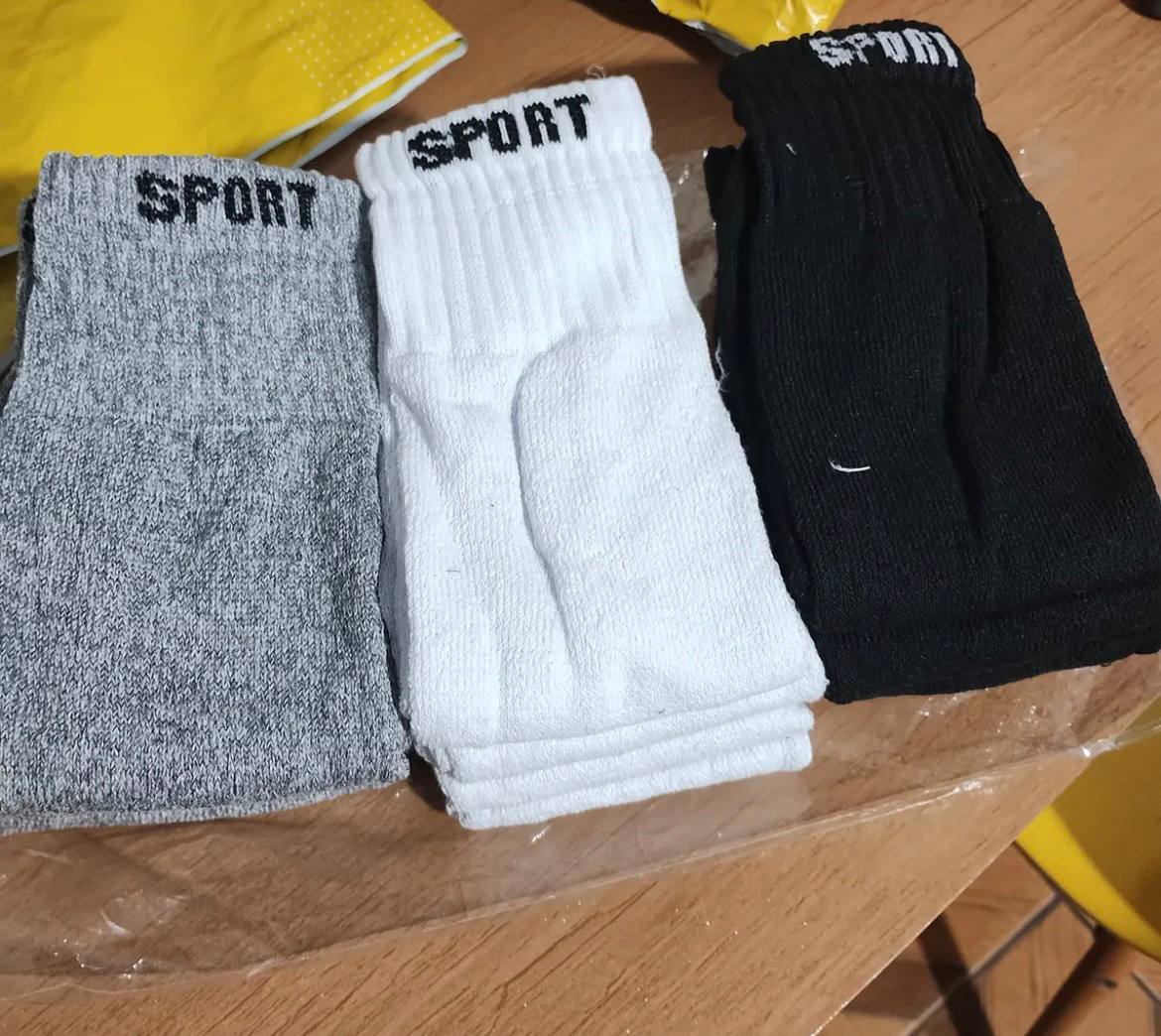 12 Pares De Meias Masculinas Cano Alto Grossa Algodão Oferta Sortido 36 Ao 44