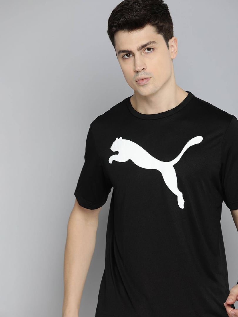 Camiseta Masculina Puma Manga Curta ESS Logo Poly