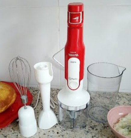Mixer Pro Mix 3 em 1 Philips Walita 2 Velocidades 400W Vermelho - 110v