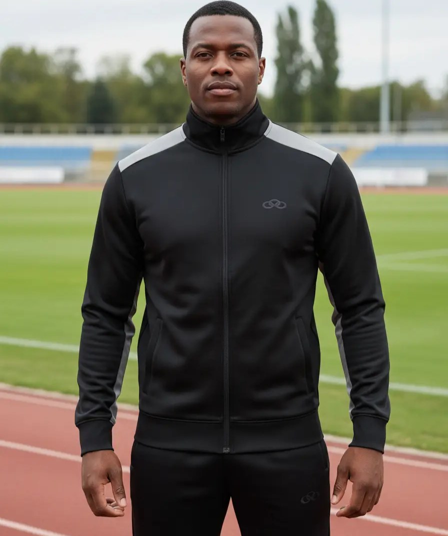 Agasalho Olympikus Essential Masculino Preto e Branco - Tam. P ao GG