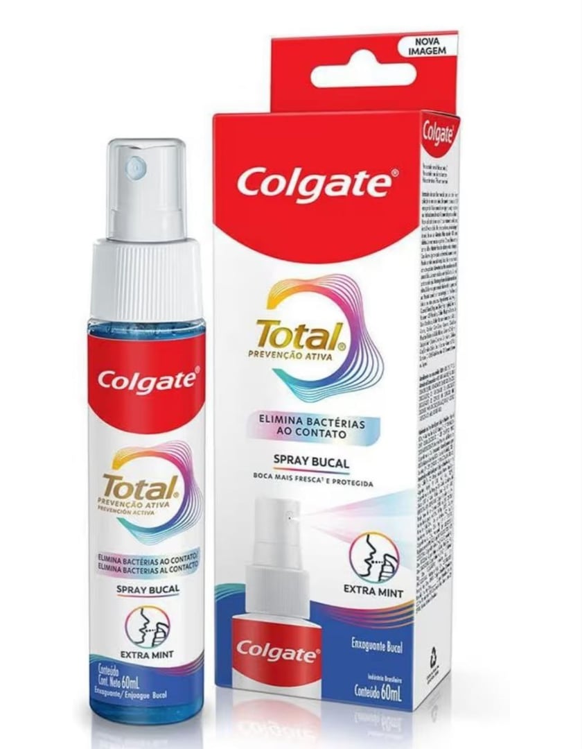 Spray Bucal Colgate Total Com Agentes Antibacterianos 60ml