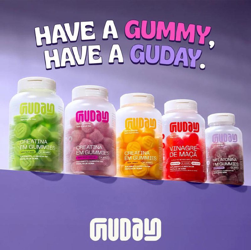 Creatina Monohidratada Guday Gummies Frutas Vermelhas 150mg Frutas Vermelhas