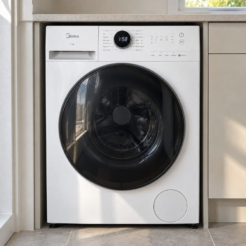Máquina De Lavar Midea Mf201w 11kg Slim Healthguard Branco