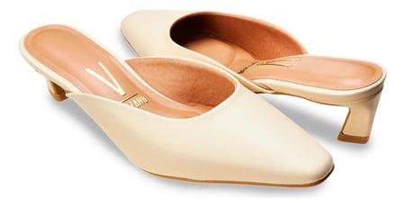 Sapato Scarpin Baixo Mule Feminino 1448-100 Vizzano