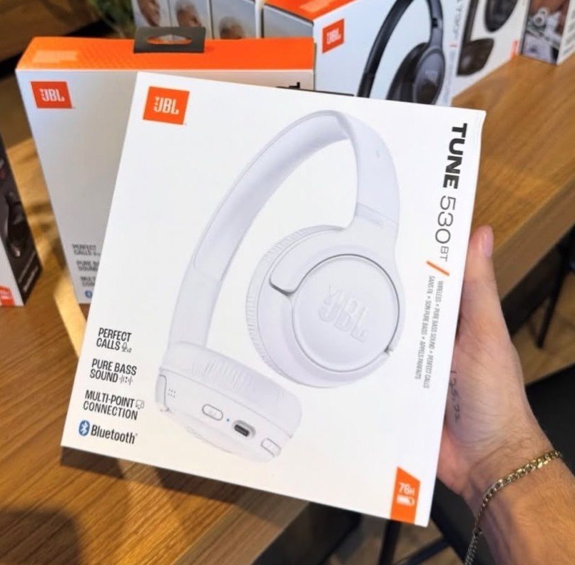 Fone de Ouvido JBL Bluetooth Tune 530BT Sem Fio On Ear Até 76h - Branco