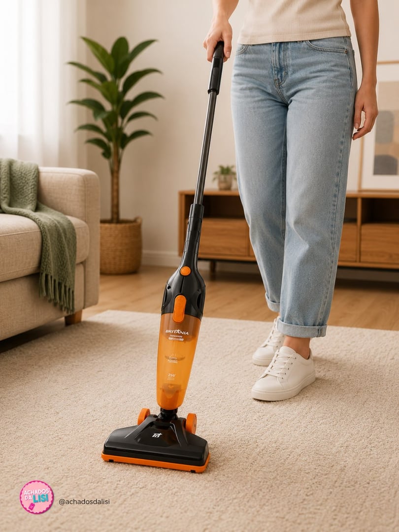 Aspirador De Po Bas1010p Preto E Laranja 220v