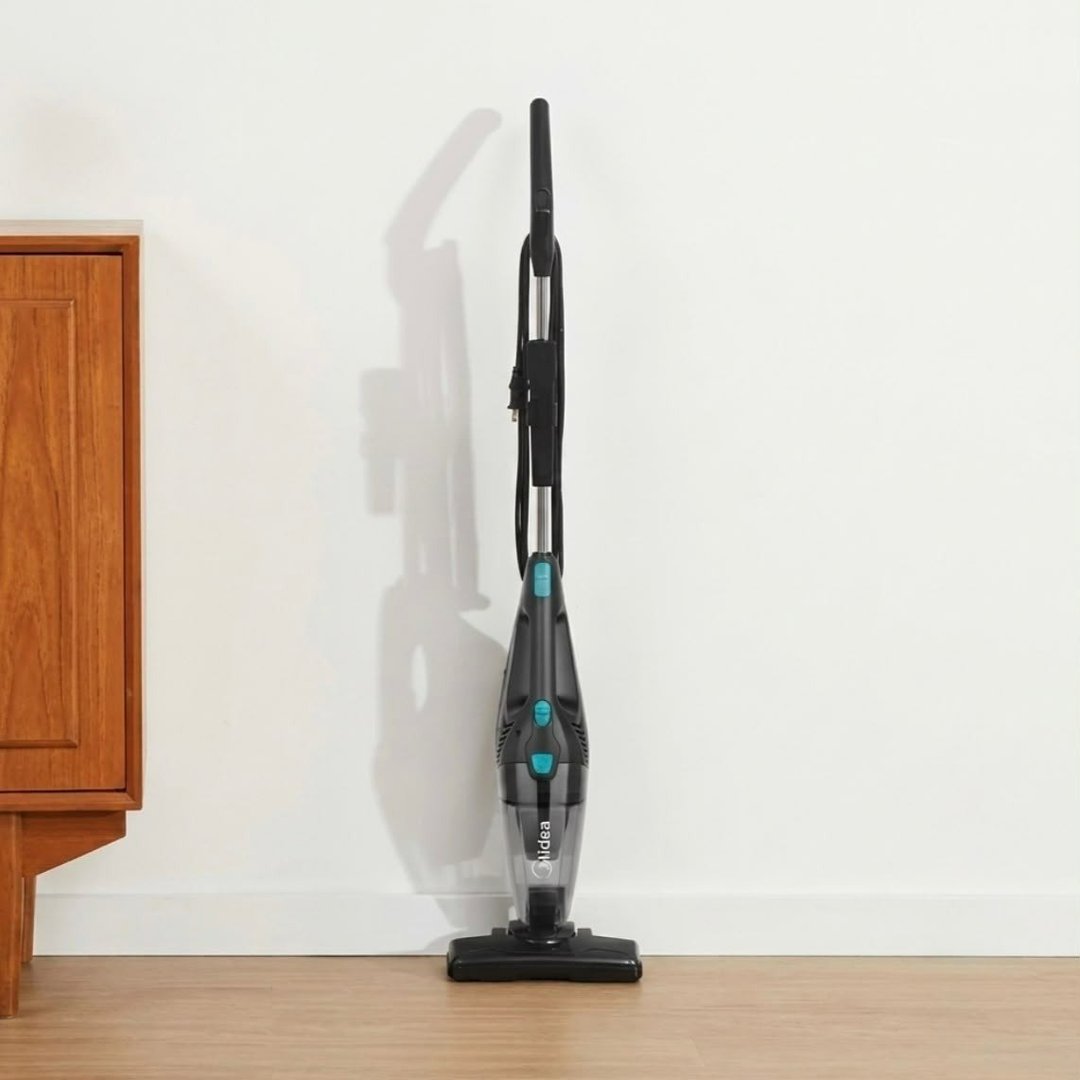 Aspirador De Pó Vertical 2 Em 1 Preto E Azul Midea 127v