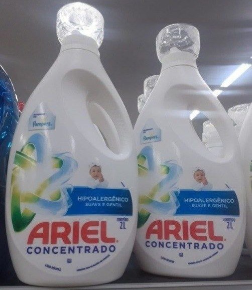 Kit 3 Sabão Líquido Ariel Hipoalergênico Suave e Gentil 2L (Rende 5 Litros)