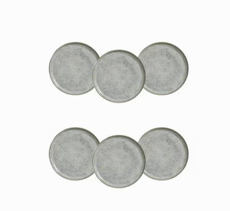 Conjunto de Pratos de Sobremesa Porto Brasil Bio Green Granite 21,5cm - 6 Peças