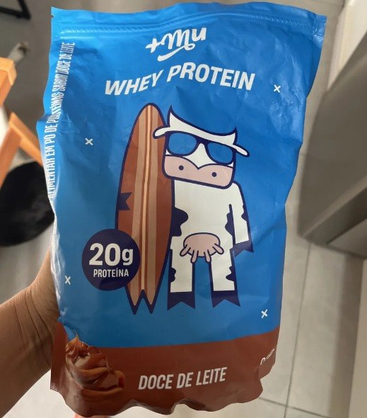 Whey Concentrado 20g De Proteína Refil 900g +mu Doce De Leite