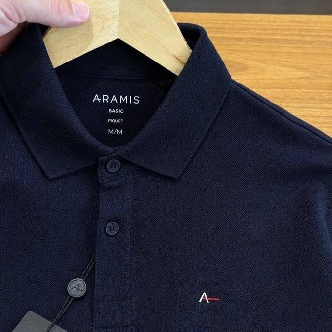 Camiseta Polo Aramis Masculina Basic Piquet Marinho