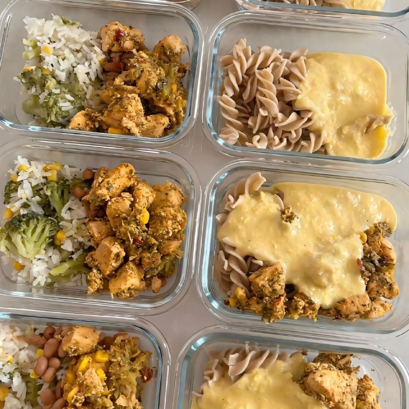 Kit 10 Potes Marmitas Fit Vidro Hermético 370ml