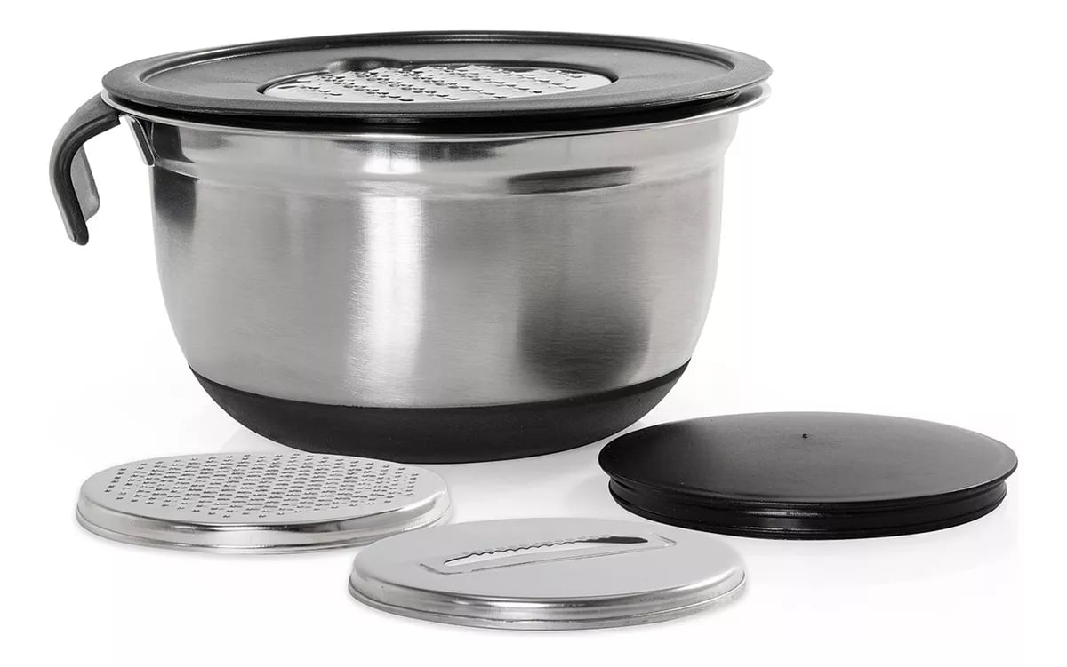 Tigela Bowl Aço Inox com Tampa