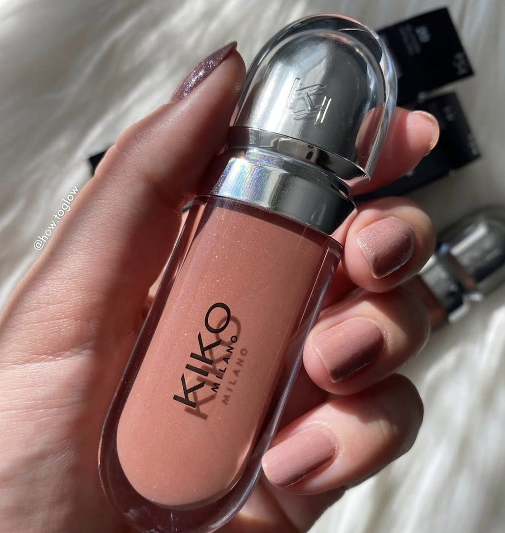 KIKO MILANO, 3D Hydra Lipgloss, Gloss Hidratante Com Efeito 3D, Cor 19 Cream Cashmere