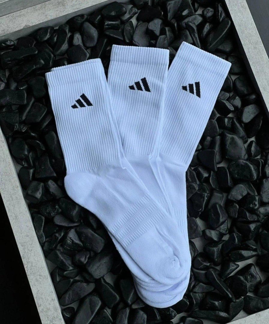 Kit 3 Pares Meias Adidas Cano Médio