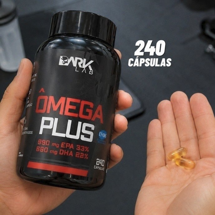 Omega Plus 240 Caps Dark Lab Sem Sabor