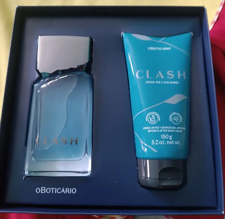 Kit Presente O Boticario Clash Perfume Masculino 100ml + Loção Desodorante Hidratante 150g