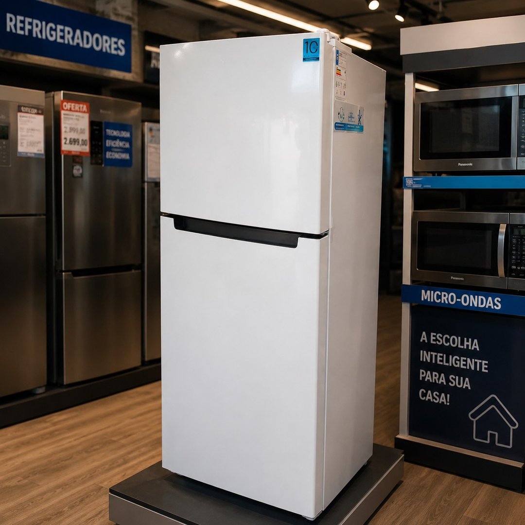 Geladeira Midea Cycle Defrost Duplex 410L Branca - 110v/220v
