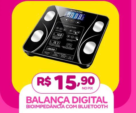 Balança Digital Bioimpedância Bluetooth com App Medição Corporal Completa - Star Produtos