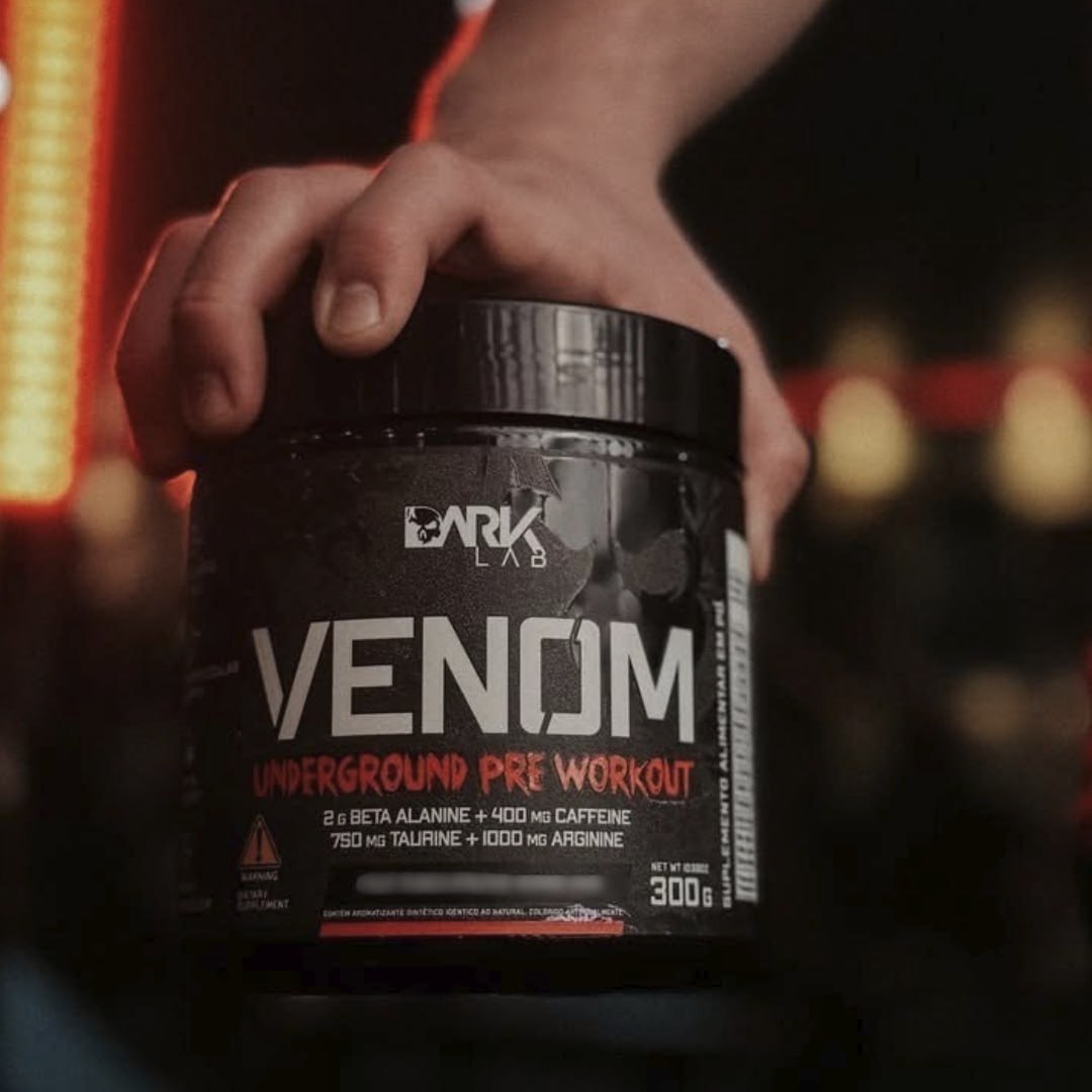 Suplemento em pó Dark Lab Venom underground Colostro sabor Mango Loko x 300g