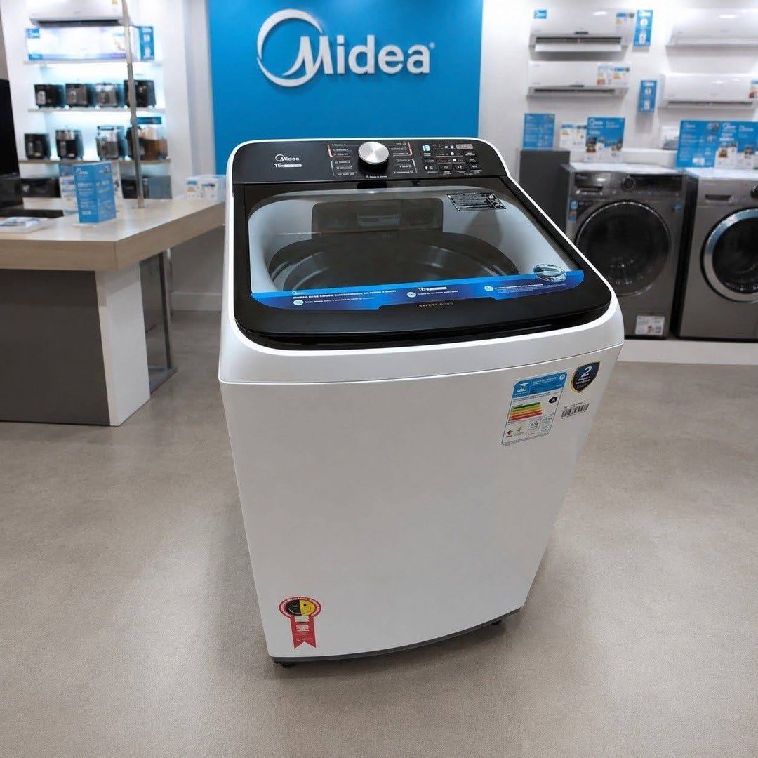 Lavadora Midea Wave Agitator 15kg 127v Branco