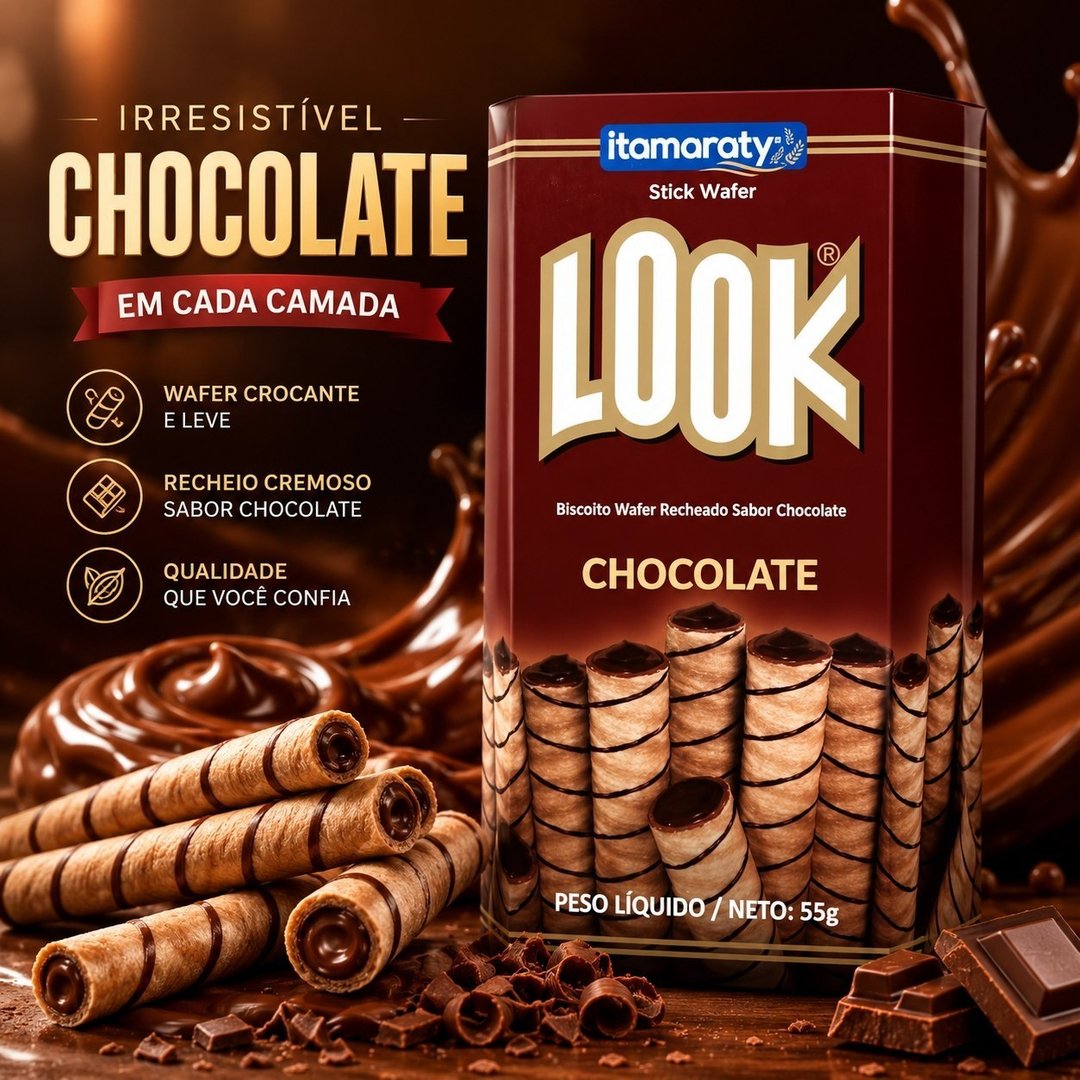 Biscoito look chocolate