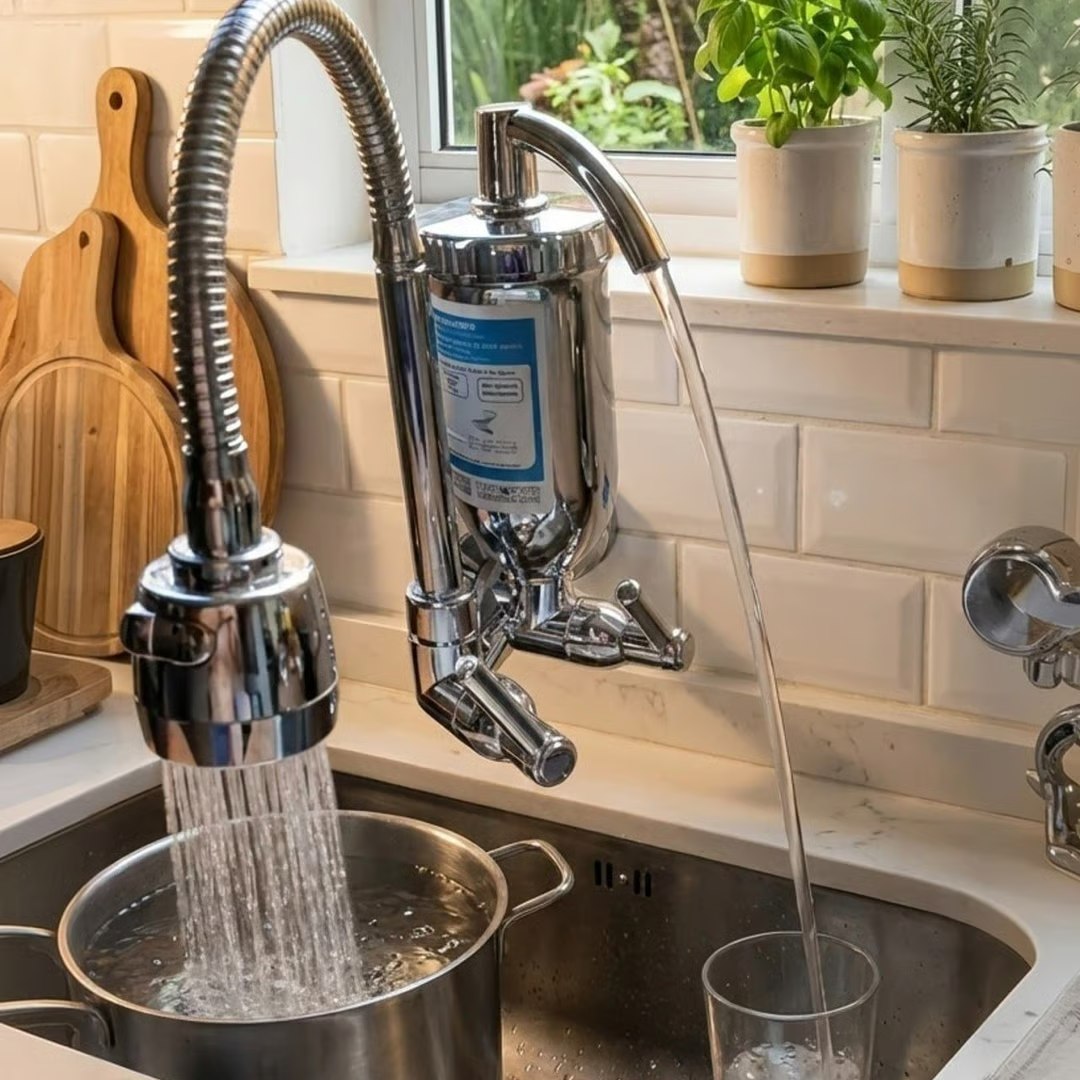 🤓Torneira Com Filtro Com Purificador Agua Bica Flexível Gourmet para Cozinha Parede Luxo Chuveirinho 2 Modos de Jatos A Mais Vendida