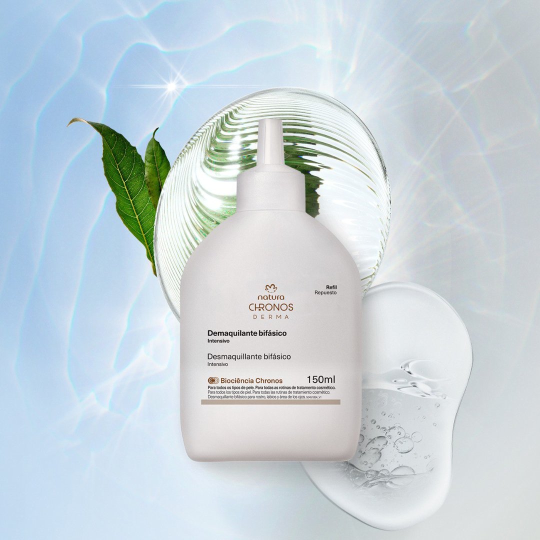 Refil Fluido Bifásico Demaquilante Intensivo Chronos Derma 150 ml