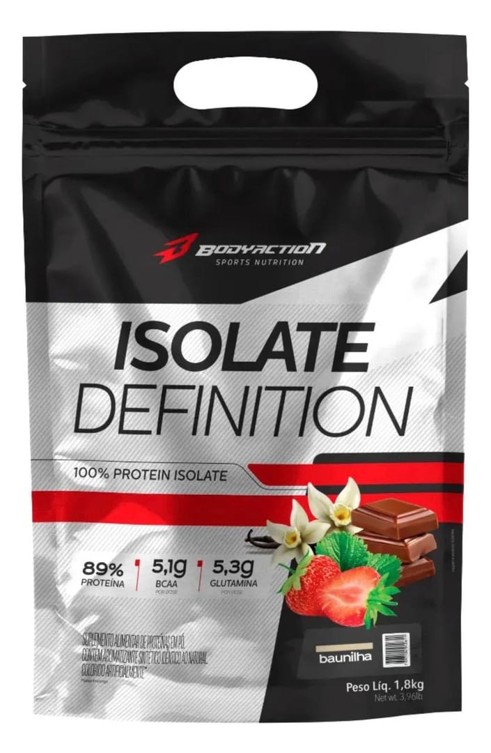 Bodyaction Whey protein Isolate Definition 1,8kg Baunilha