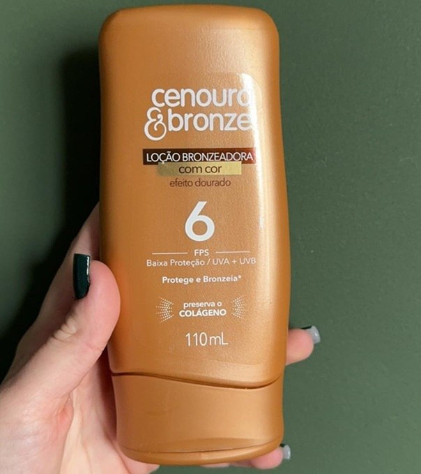 Cenoura e Bronze Loção Bronzeadora Com Cor Fps6 - 110ml