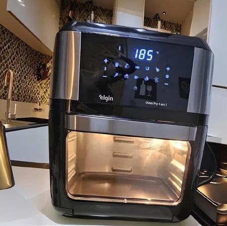 Fritadeira Sem Óleo E Forno Elétrico Oven Fry 12l 4x1 Elgin