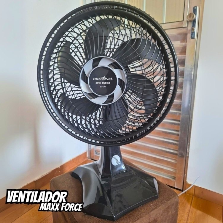 Ventilador BVT301 Tecnologia Maxx Force 3 velocidades 60W Britânia 110V