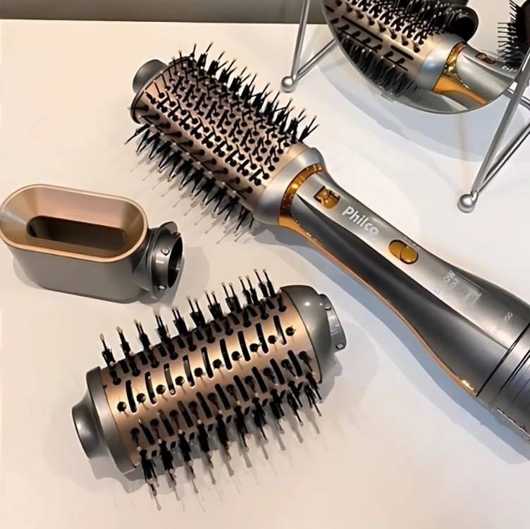 Escova Secadora Philco Pes19sg 3 Acessórios 1300w Cor Prata 127/220v