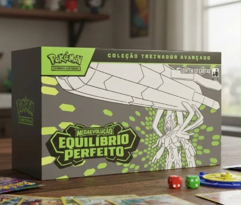 BOX COLEÇÃO TREINADOR AVANÇADO ETB MEGA ZYGARDE EX EQUILÍBRIO PERFEITO ME3 POKÉMON TCG BOOSTER CARTA