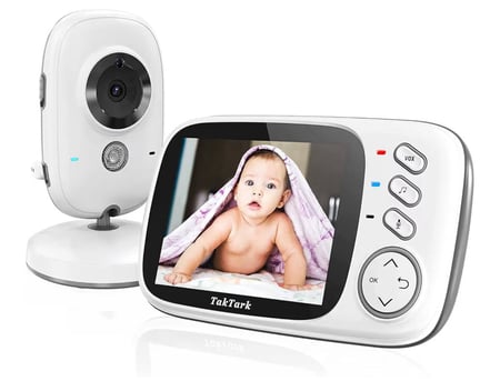 Oferta: Babá Eletrônica, TakTark Câmera para Bebês com Tela de 3.2",
