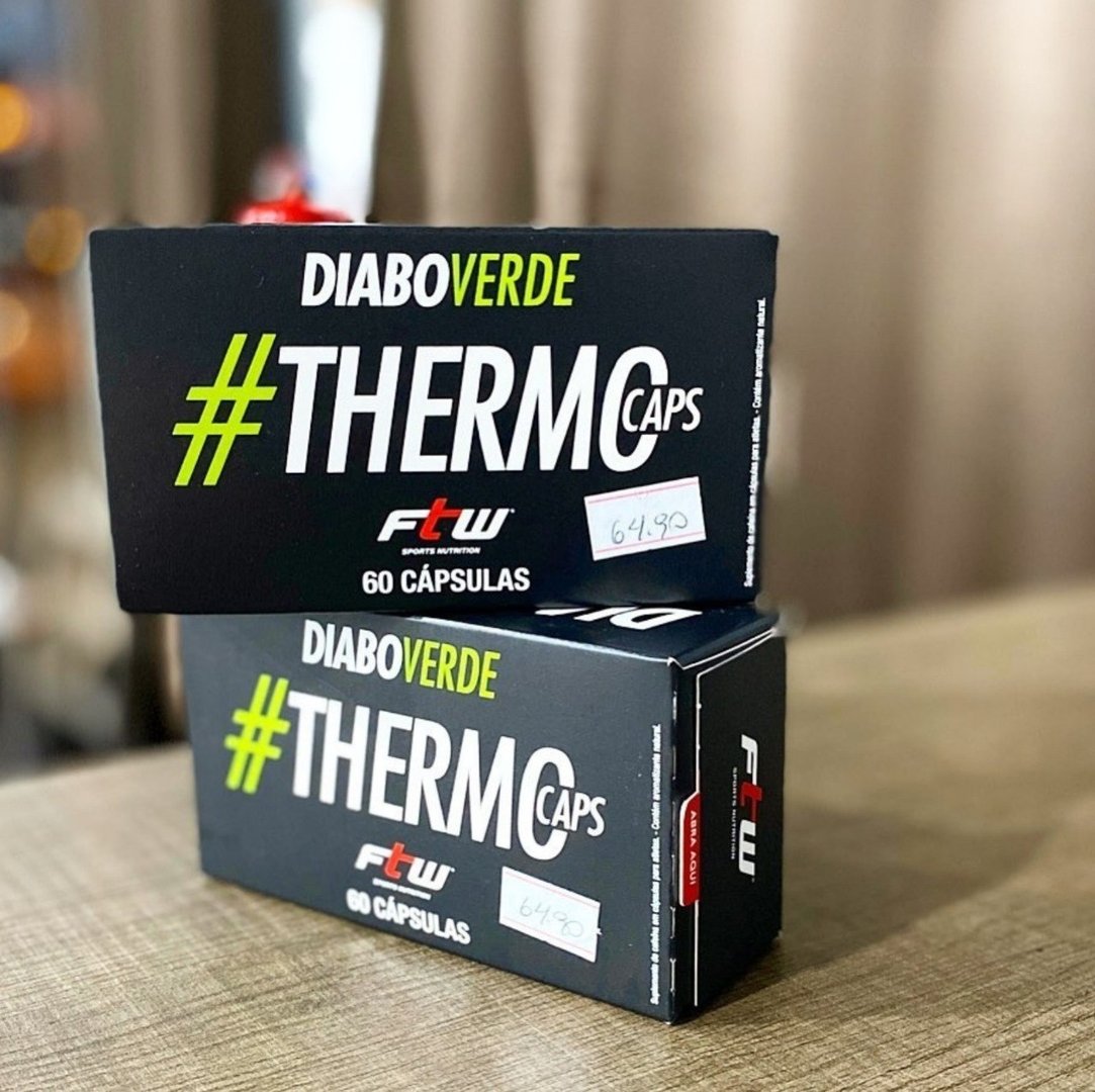 Termogenico Thermocaps 200mg 60caps Ftw - Diabo Verde Sem Sabor