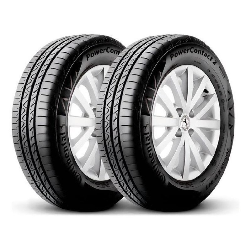 Kit 2 Pneus 175/65r14 Continental Powercontact 2 82t Aro 14